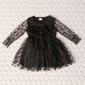 NWOT Black Polka Dot Pullover Dress. Size 18-24 months. So Beautiful!